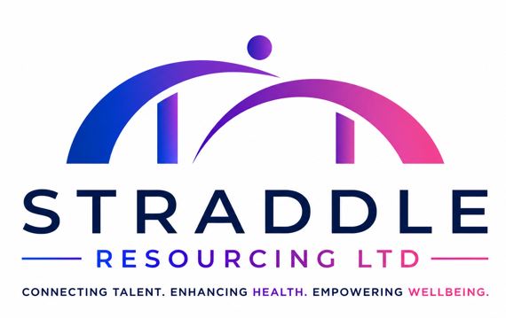 Straddle Resourcing Ltd logo showing Connecting Talent, Enhancing Health and Empowering Wellbeing